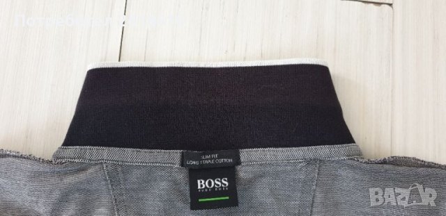 Hugo Boss Paule Pique Cotton Slim Fit Mens Size L ОРИГИНАЛНА Тениска!, снимка 5 - Тениски - 41467131