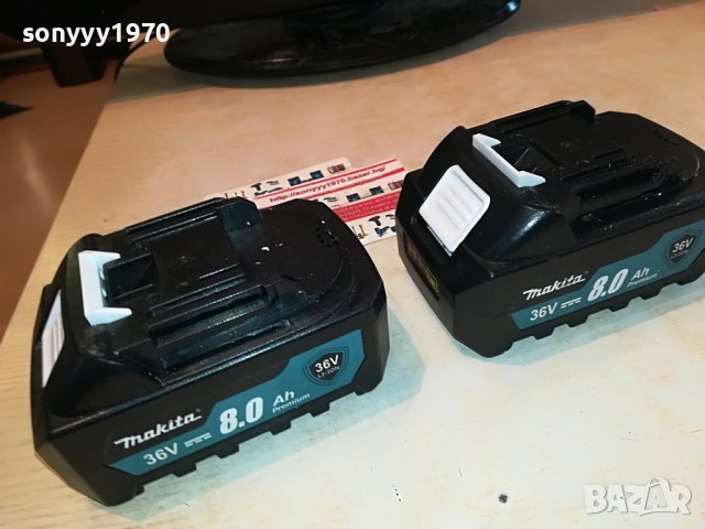 makita 36v battery pack x2 li-ion 0301231648, снимка 6 - Други инструменти - 39176052