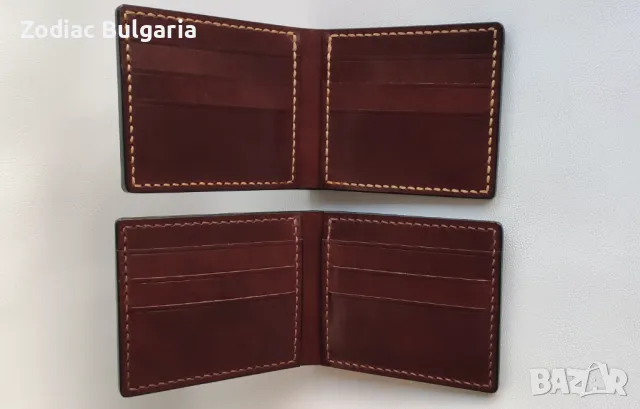 Минималистичен кожен портфейл за мъже, ръчна изработка., снимка 11 - Портфейли, портмонета - 43954982