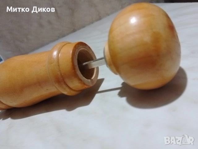 Дървена мелничка за пипер от соца отлична, снимка 2 - Други - 53512543