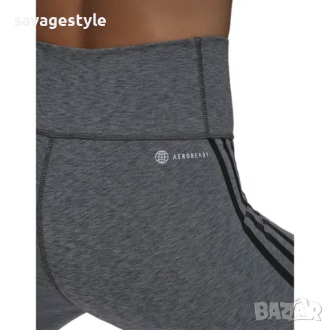 Дамски клин ADIDAS Optime Training Icons 7/8 Leggings Grey, снимка 3 - Клинове - 48939941