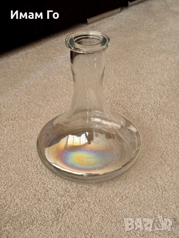 hookahTree Pearl стъклена ваза за наргиле ~45 мм гърловина – аксесоар за shisha / hookah, снимка 3 - Наргилета - 52440414