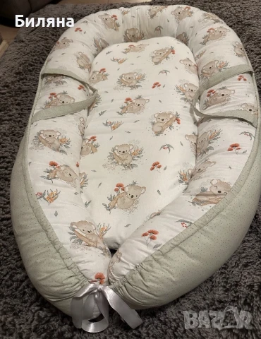 Бебешко гнездо -двулицево с дръжки 100/55 см, снимка 2 - Бебешки легла и матраци - 50622377