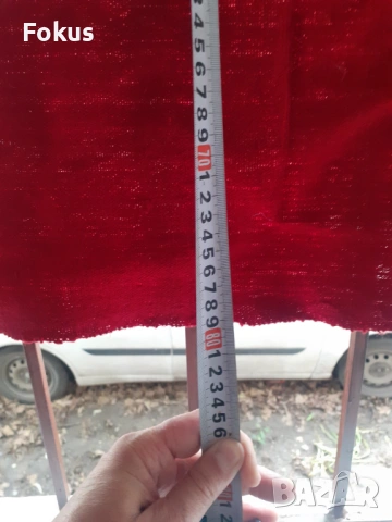 Стара червена голяма престилка от носия, снимка 3 - Антикварни и старинни предмети - 53327345