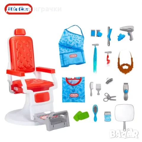 Детски фризьорски салон и бръснарница Little Tikes, с фризьорски стол , снимка 4 - Образователни игри - 50428772