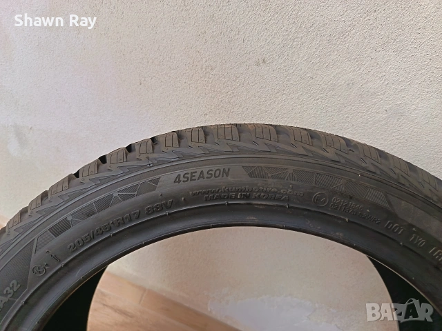 Всесезонна гума KUMHO solus 4S 205/45/17, снимка 3 - Гуми и джанти - 53731293