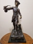 Превъзходна антикварна френска бронзова фигура статуетка пластика , снимка 2