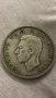 Сребърна монета обединено кралство ½ крона, 1940 г, снимка 1