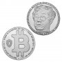 Биткойн монета Сатоши Накамото - Bitcoin Satoshi Nakamoto ( BTC ) - Silver, снимка 1 - Нумизматика и бонистика - 39148098