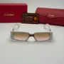Слънчеви очила Cartier Panther Edition правоъгълни нови, черно и бяло, снимка 9