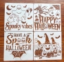 6 бр Хелоуин Halloween стенсил шаблок украса scrapbooking, снимка 6
