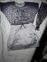 Интересна блуза в спортно-елегантен комплект със сив леопард, снимка 1 - Тениски - 42158059