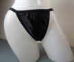 XL черни сатенени полупрашки с ниска талия, снимка 7