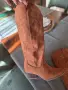 кафяви ботуши  велур, снимка 2