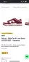 Оригинални Nike Dunk Low – бяло / бордо 43/27.5см, снимка 7