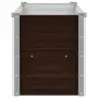 vidaXL Градинска висока леха кафява 160x40x45 см поцинкована стомана, снимка 5