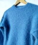 Equipment пуловер от алпака в наситено син цвят и маншетни ръкави, снимка 7