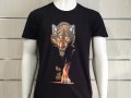 Нова мъжка тениска с дигитален печат Ходещ Вълк, Серия вълци, снимка 8