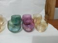 Ретро цветни чашки  чаши, снимка 1 - Антикварни и старинни предмети - 35985281
