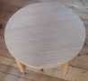 Кръгла дървена холна маса, снимка 2