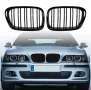 Двойни Бъбреци Черен Гланц За BMW 5-Серия E39, снимка 1
