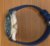 Януари промоция! Мъжки механичен часовник Omega Seamaster Diver 300M 42MM Blue Dial Rubber Strap, снимка 4