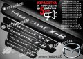 ПРАГОВЕ карбон MAZDA 2 3 4 5 6 CX-3 CX-5 CX-7 CX-9 CX-30 CX-60 MPV фолио стикери map, снимка 7