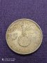 5 марки 1936 година сребро Трети Райх , снимка 1