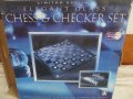 Лимитирано издание на елегантен стъклен комплект шах/дама, снимка 2