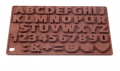 азбука латиница латински букви числа цифри силиконов молд форма надпис декорация торта гипс украса, снимка 2