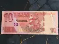 Банкнота - Зимбабве - 10 долара UNC | 2020г., снимка 1