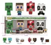 Funko Pop комплект от 4бр трансформиращи се 2в1 фигурки Майнкрафт, Minecraft Funko Pop Фънко Поп, снимка 4
