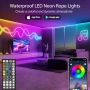 RGB неон LED лента 15м IP68 с App и дистанционно, снимка 2