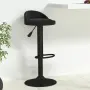vidaXL Бар табуретка, черна, кадифе, снимка 2