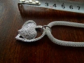 Посребрено дамско колие, снимка 1