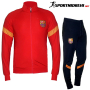 Мъжки футболен екип FC BARCELONA, черен с червено, полиестер, снимка 1 - Спортни дрехи, екипи - 44550581