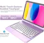 Нов LKV 360° Въртящ калъф с Bluetooth клавиатура за iPad 10.9" A16 10th Gen таблет Айпад кейс защита, снимка 3
