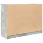 vidaXL Бюфет с чекмеджета, бетонно сив, 100,5x35x76см, инженерно дърво, снимка 8