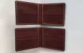 Минималистичен кожен портфейл за мъже, ръчна изработка., снимка 11