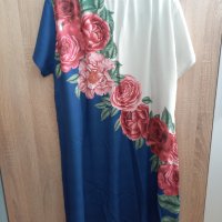 Нова рокля с флорален мотив, с етикет, снимка 3 - Рокли - 41974599