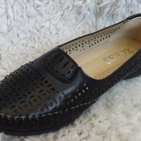 Обувки с перфорация, черни и бели, код 20/ББ2/29, снимка 5 - Дамски ежедневни обувки - 41457869