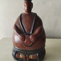 дървена статуетка-фигуративна, снимка 1 - Антикварни и старинни предмети - 41797899