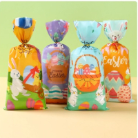 10 бр Великденски заек подаръчни торбички опаковъчни пликчета дребни сладки ръчна изработка подарък, снимка 3 - Други - 44636743