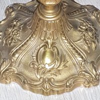 Старинен бронзов свещник- Ар Нуво , снимка 3 - Антикварни и старинни предмети - 41832537