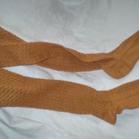 Ретро плетени памучни  дамски чорапи, снимка 5 - Дамски чорапи - 34417443