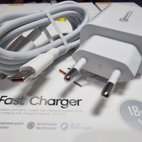 ЗАРЯДНО fast charge 18W USB + USB-type-c cable, снимка 8 - Кабели и адаптери - 44150656