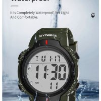 Нов мъжки електронен часовник, водоустойчив 30м-40 лв, снимка 6 - Водоустойчиви - 40643009