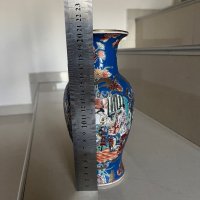 Китайска ваза с печат от порцелан, снимка 3 - Вази - 42434798