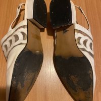 Дамски обувки естествена кожа бяло номер 38, снимка 2 - Дамски ежедневни обувки - 34644347
