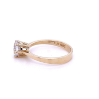 Златен дамски пръстен 3,18гр. размер:57 14кр. проба:585 модел:22435-1, снимка 3 - Пръстени - 44617881